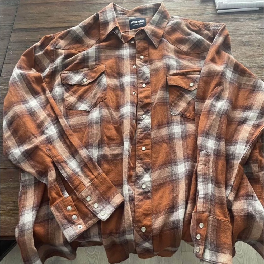Mens wrangler button up shirt new with tags